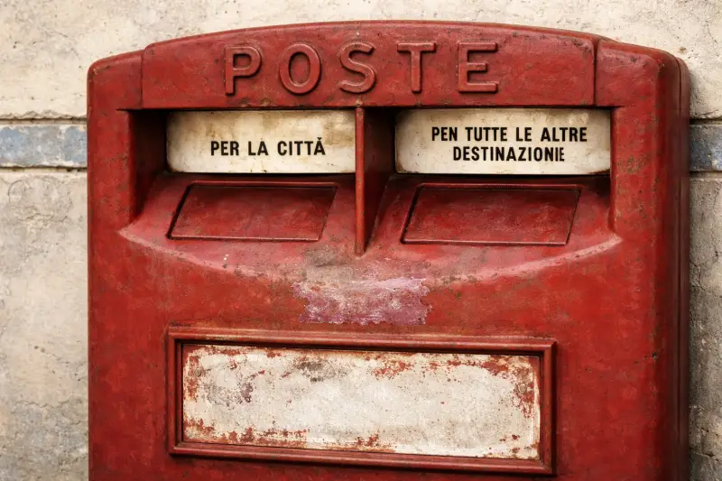 Vintage Italian post office letterbox